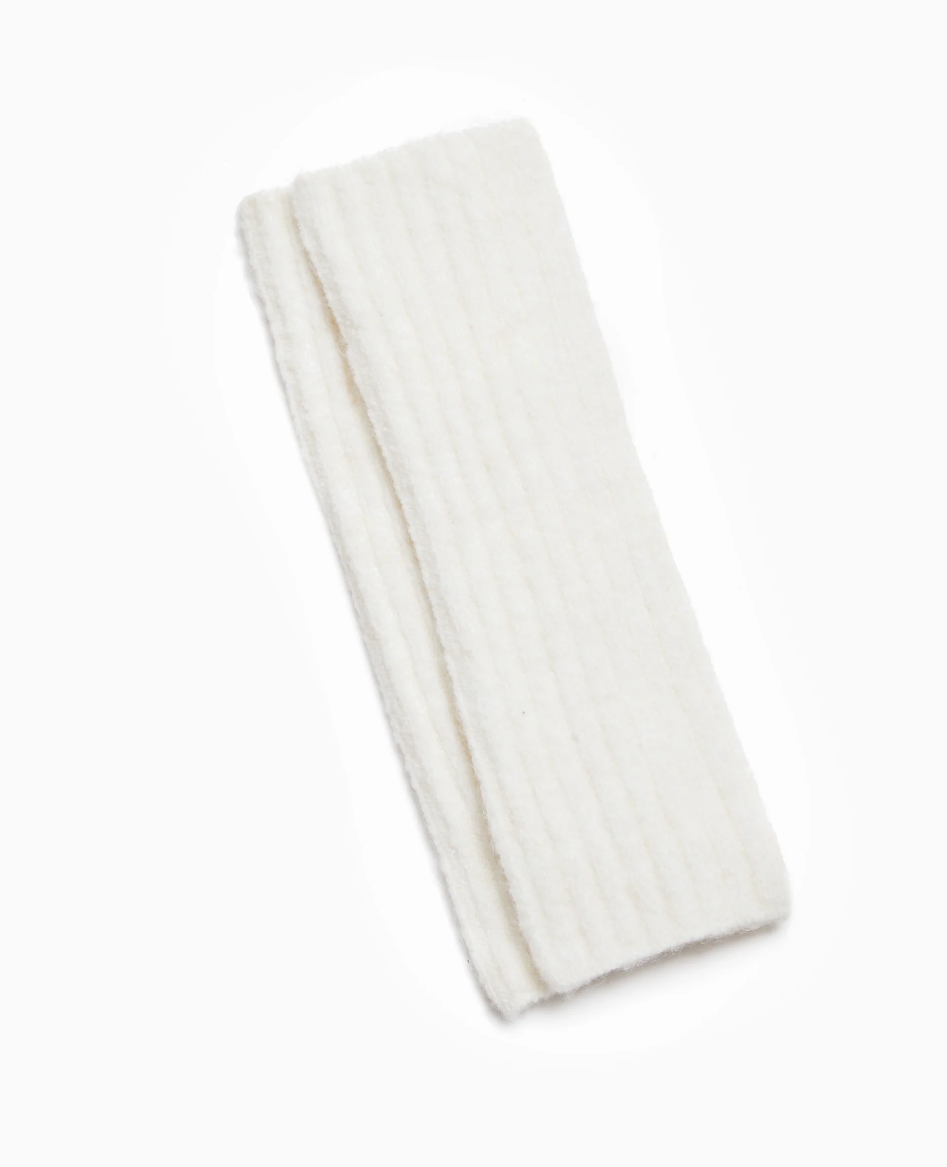 Paire de mitaines en maille côtelée