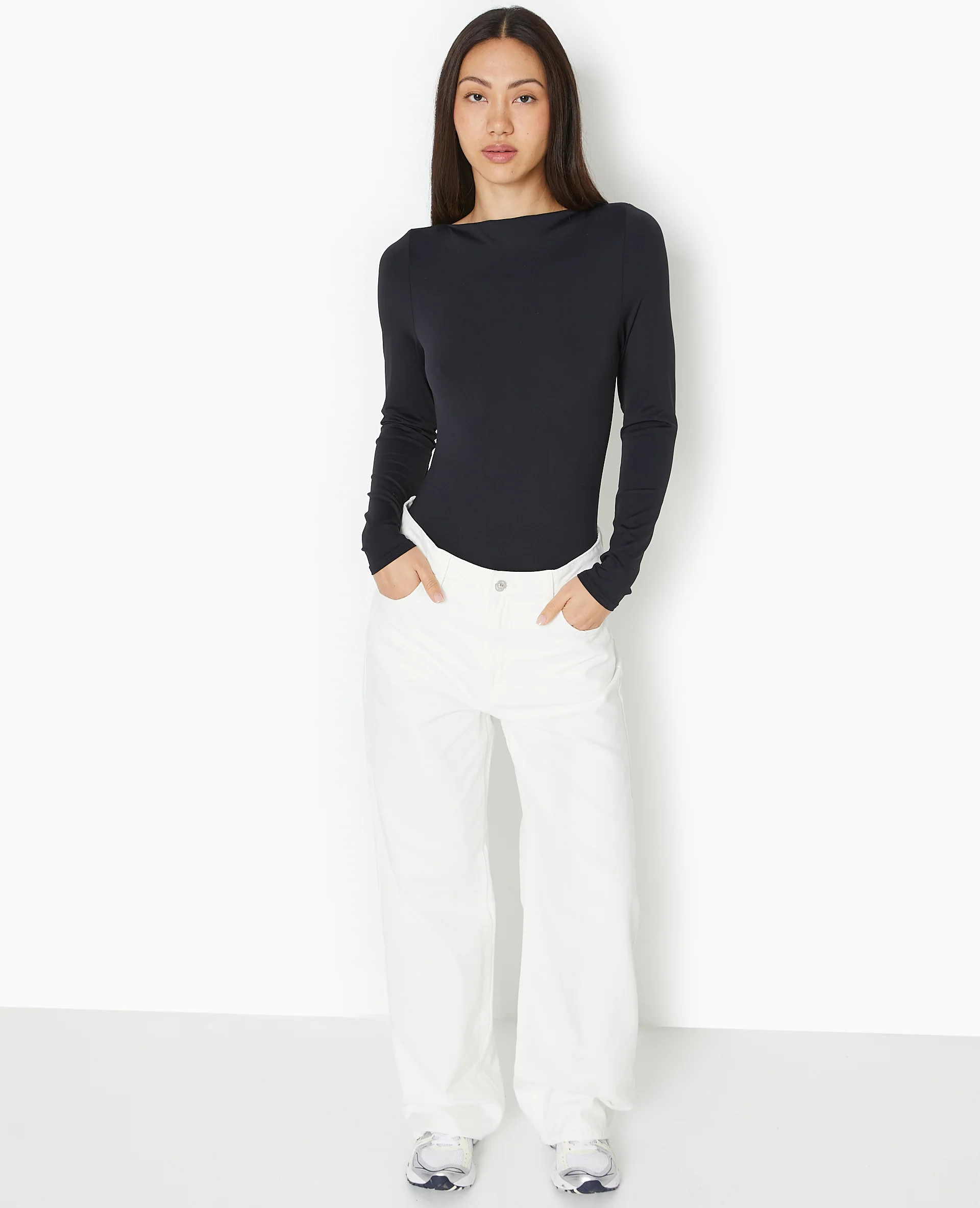 Body manches longues encolure bateau