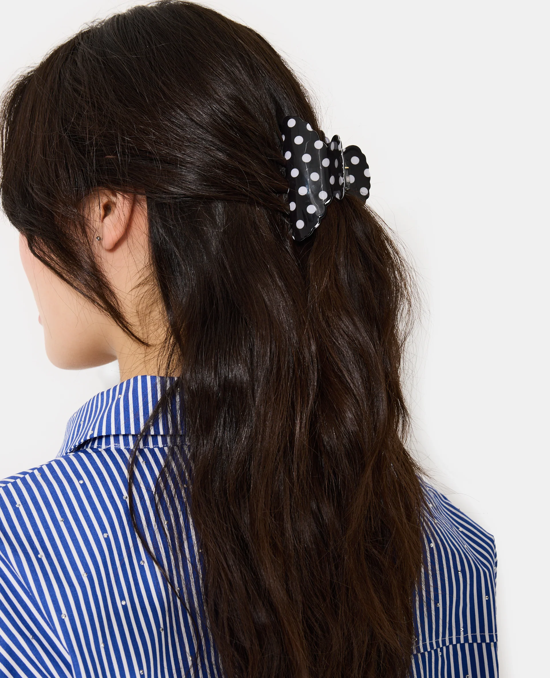 Lot de 3 pinces crocodiles à pois