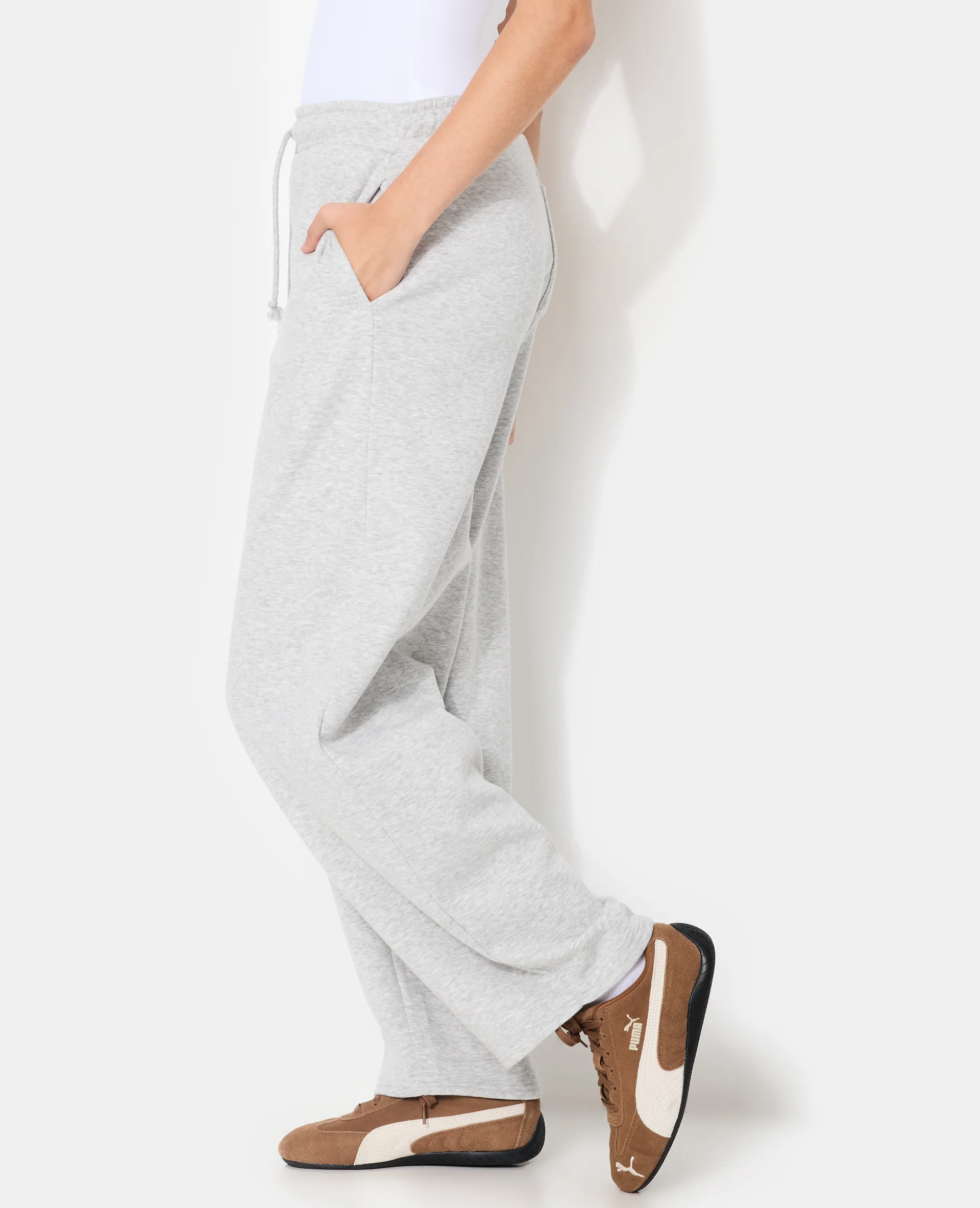 Pantalon de jogging en molleton forme barrel