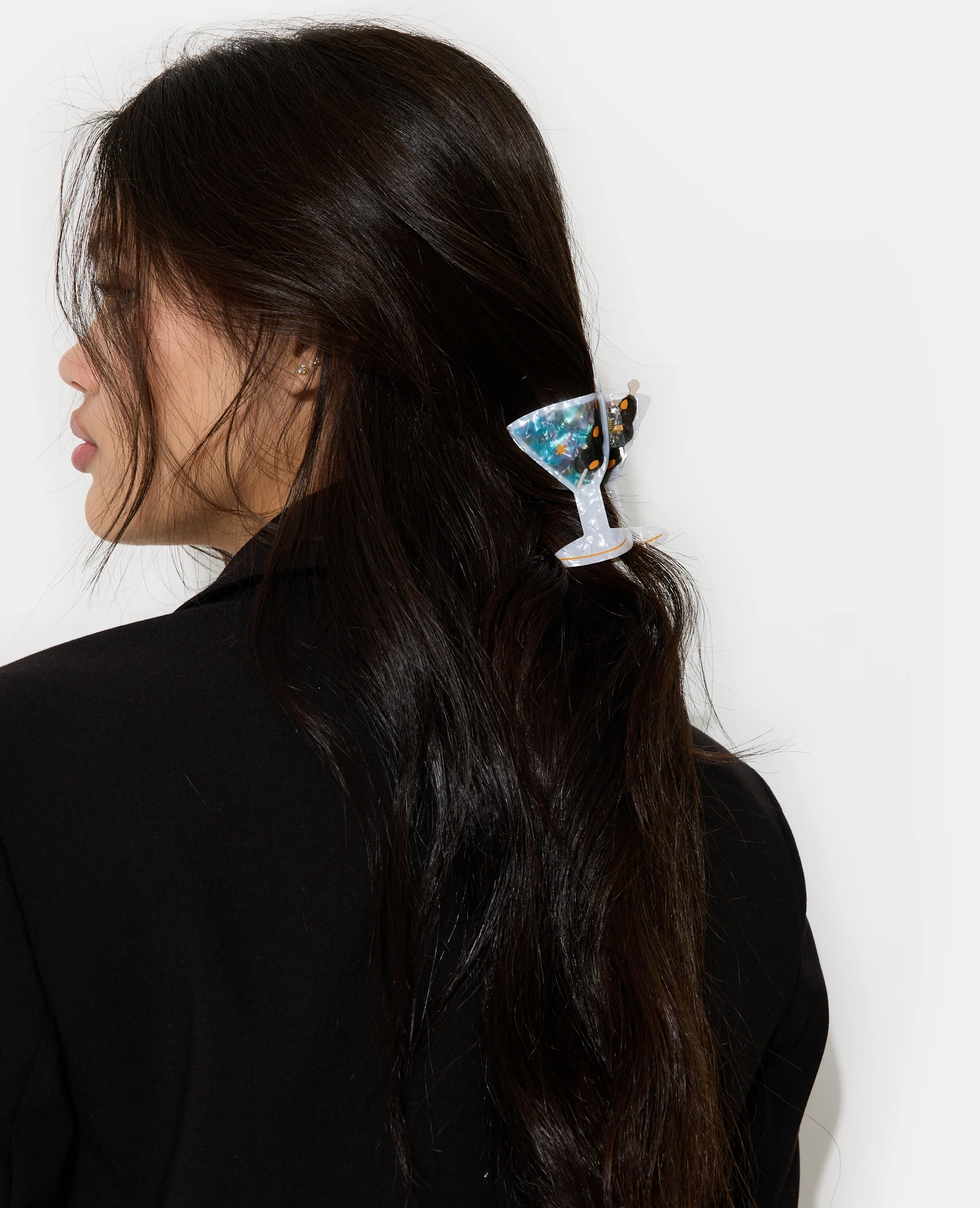 Pince crocodile cocktail effet nacre