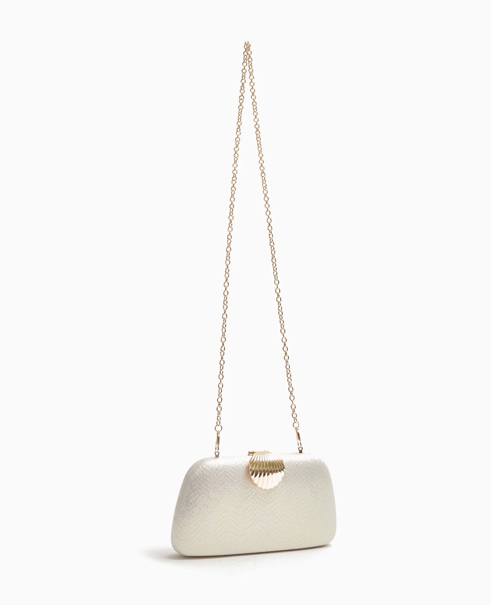 Sac boxy avec coquillage et chaine
