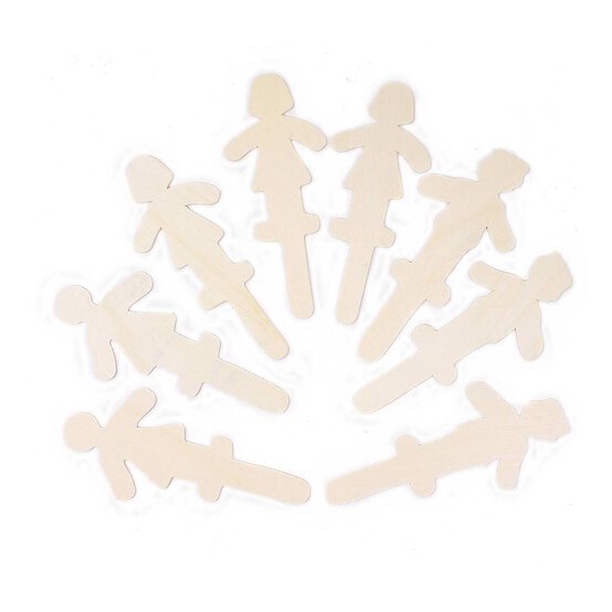 Wooden People 8 Pack