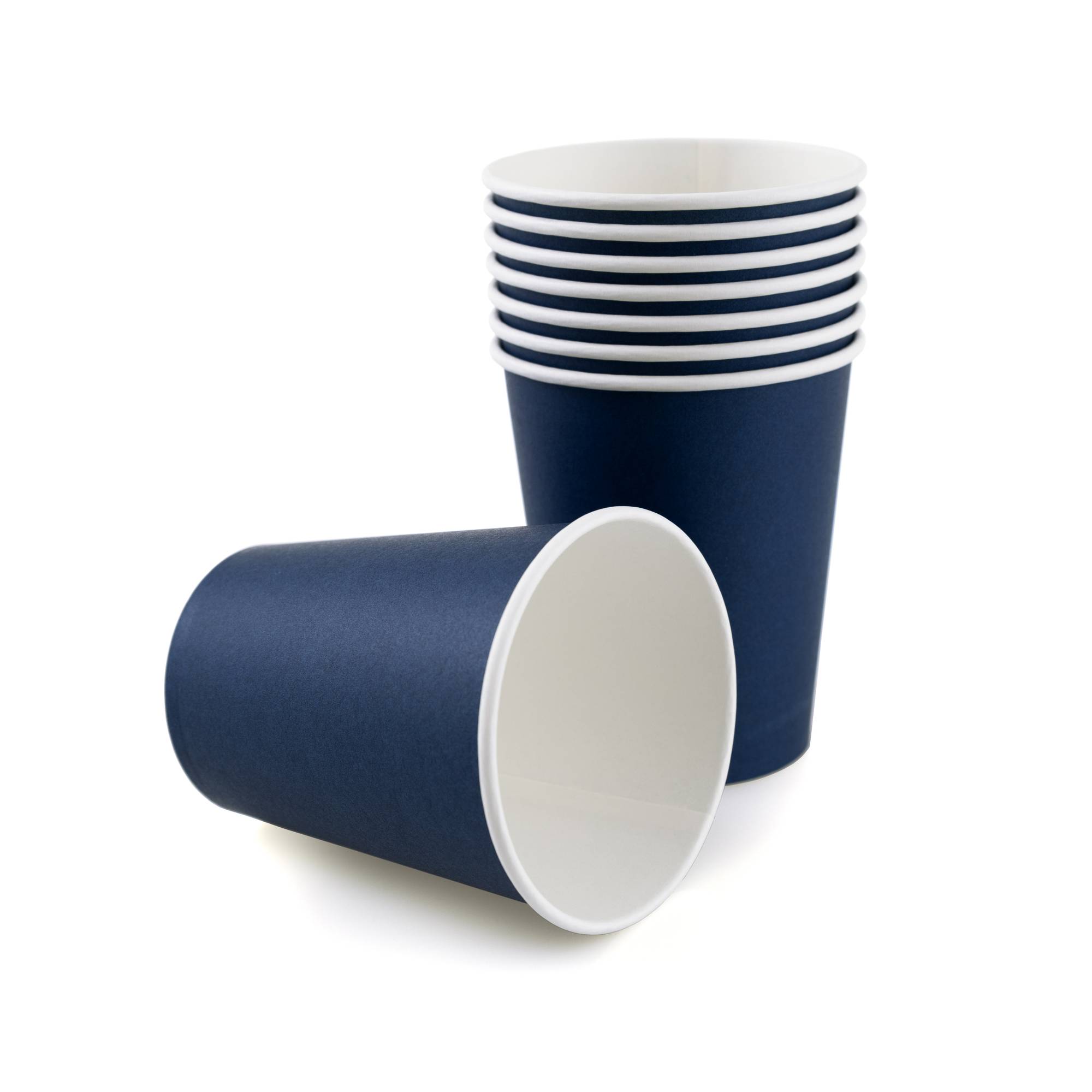 Midnight Blue Paper Cups 8 Pack
