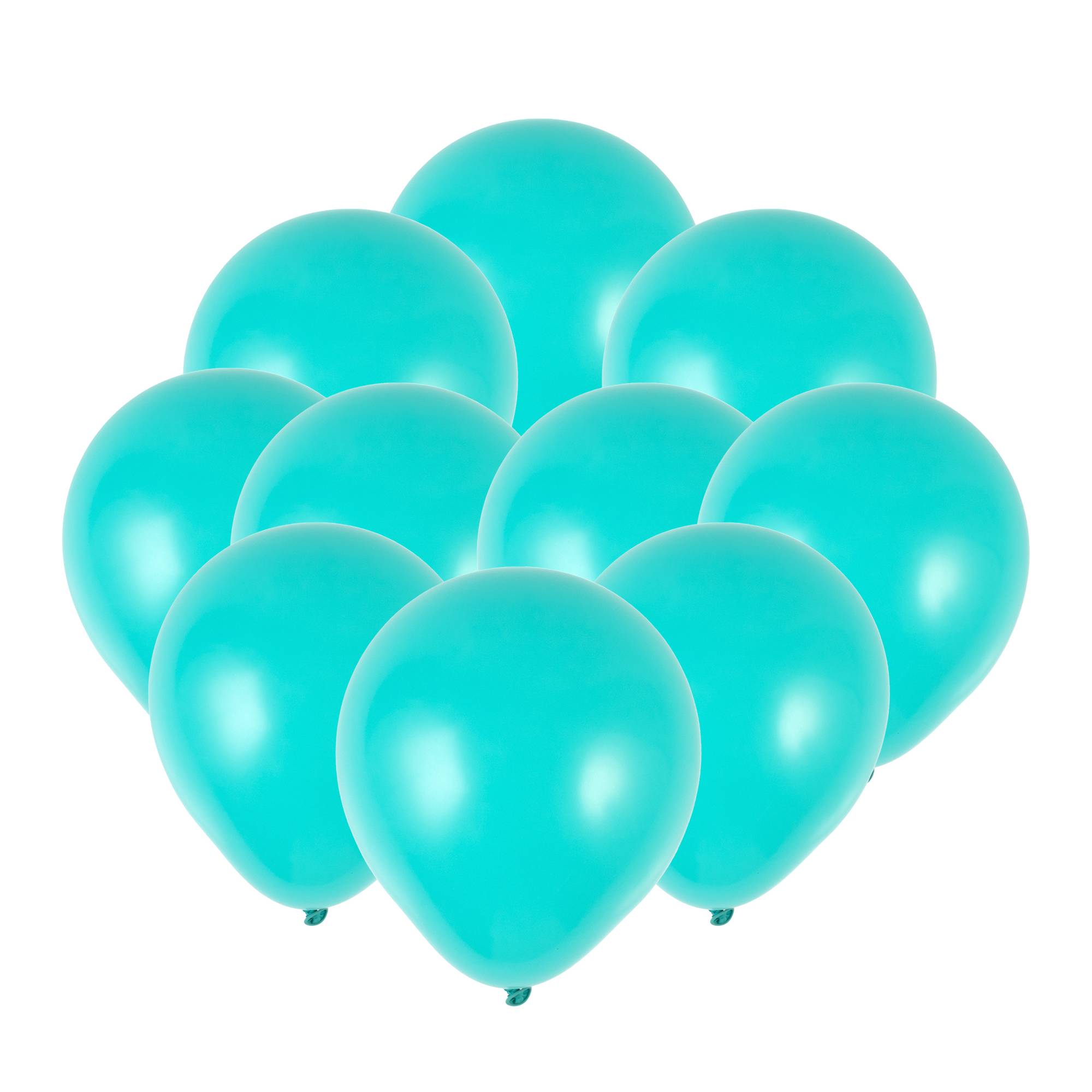Turquoise Latex Balloons 10 Pack