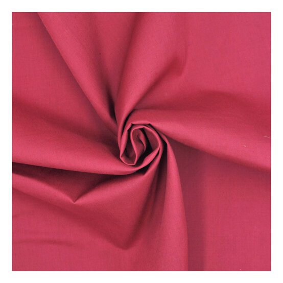 Wine Polycotton Fabric by the Metre