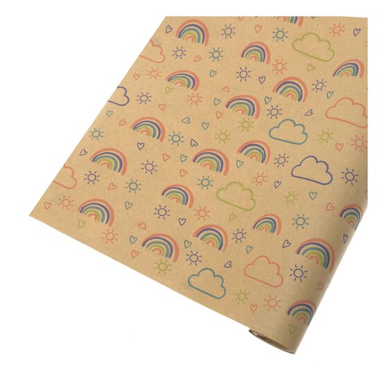 Rainbow Party Kraft Paper Roll 70cm x 3m
