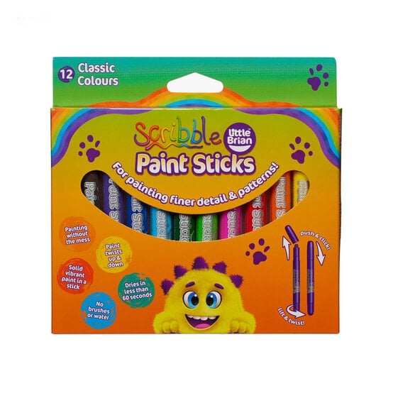 Little Brian Scribble Paint Sticks 12 Pack