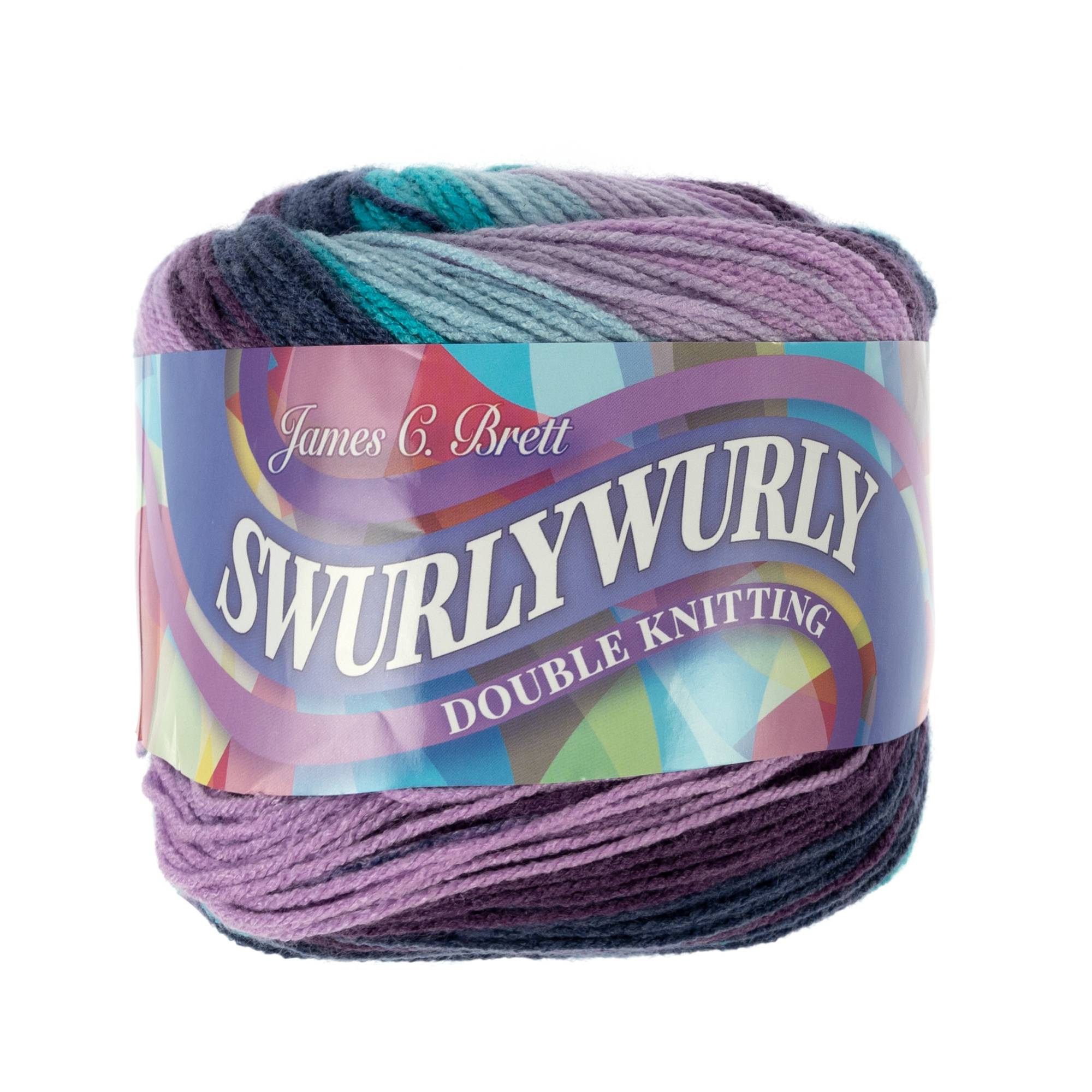 James C Brett Plum Ice Swurlywurly DK Yarn 200g