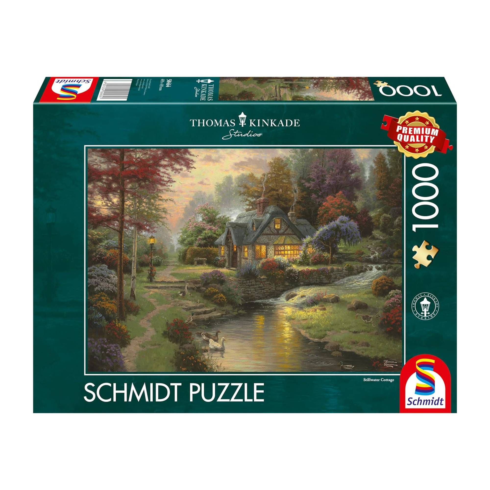 Schmidt Thomas Kinkade Stillwater Cottage Jigsaw Puzzle 1000 Pieces