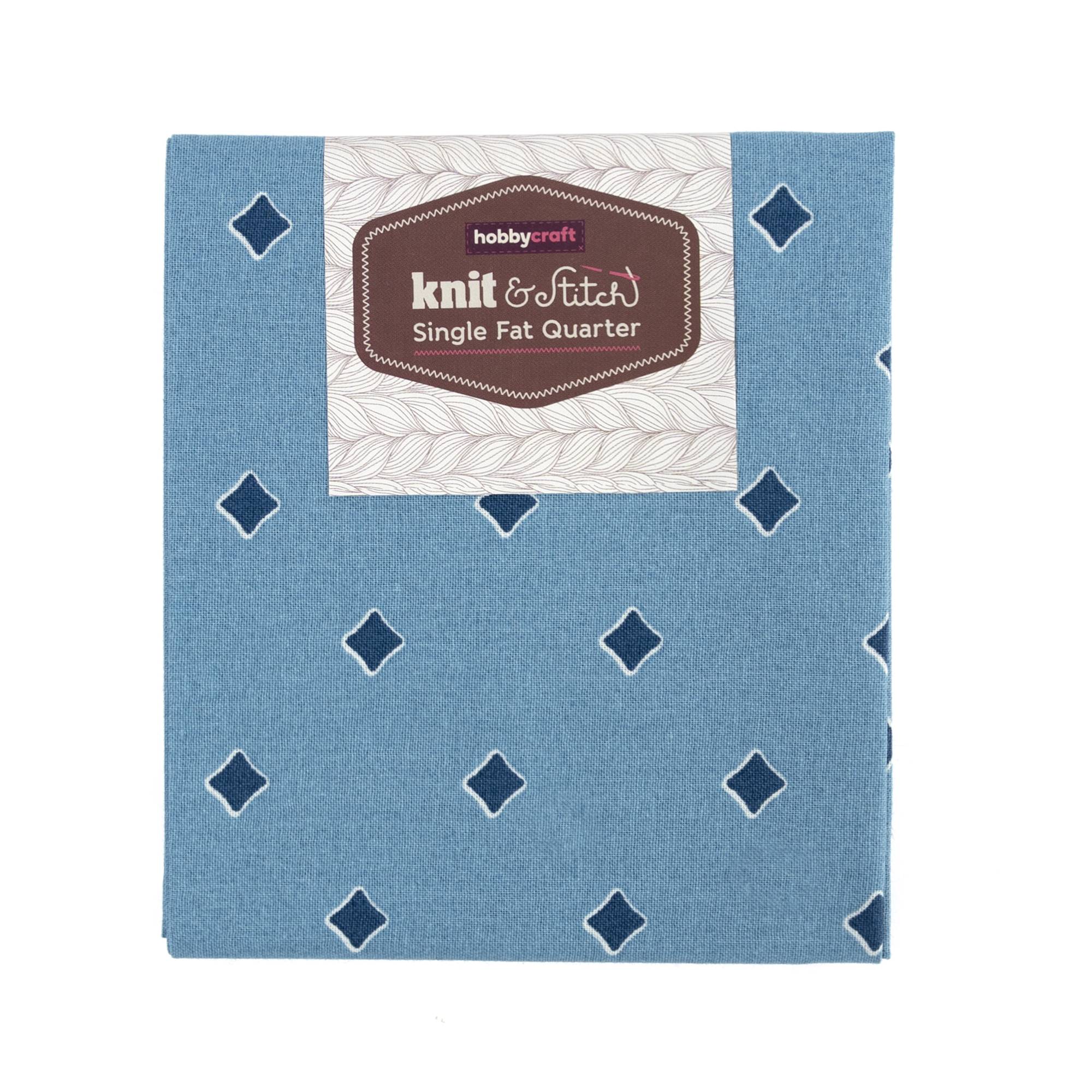 Denim Diamond Single Cotton Fat Quarter