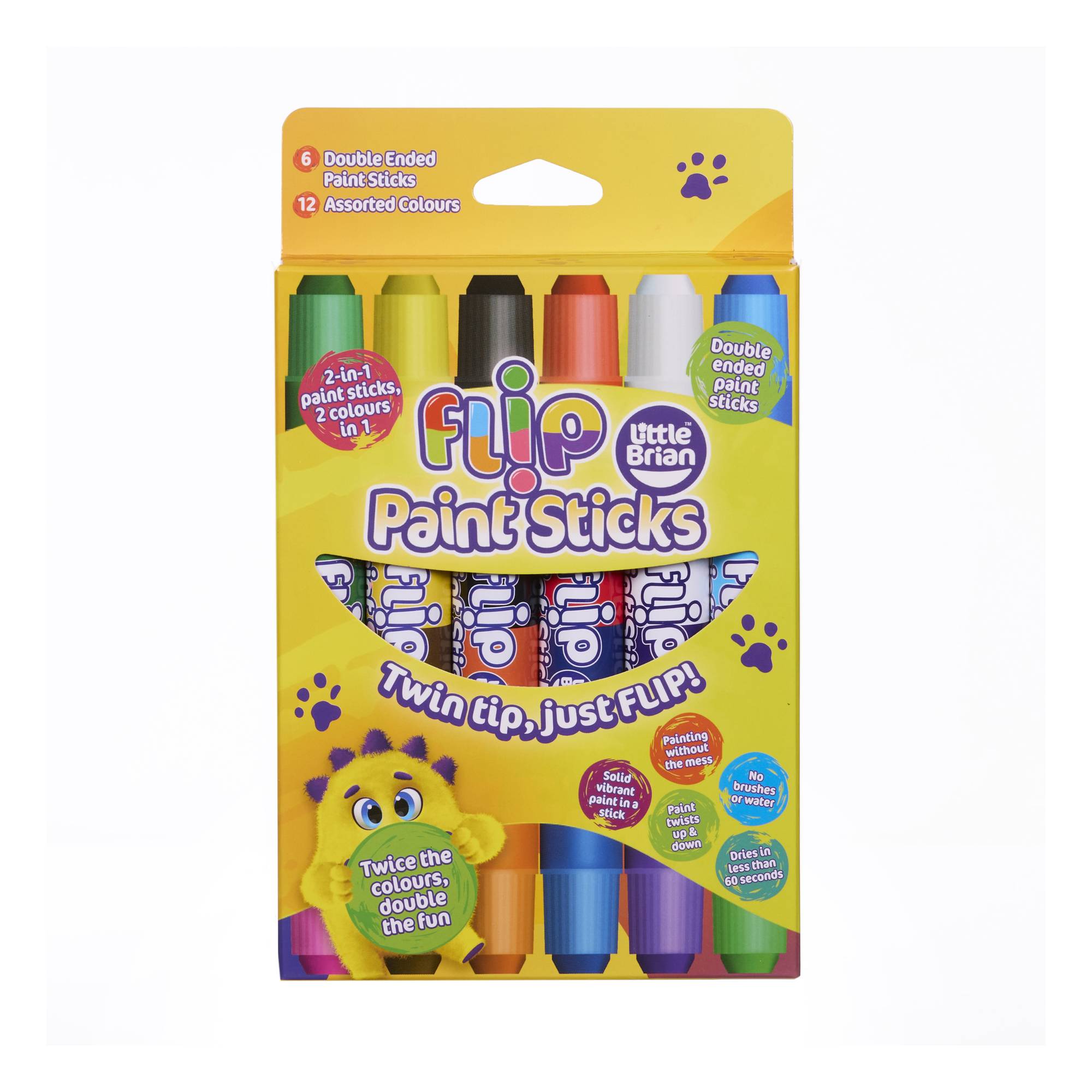 Little Brian Flip Paint Sticks 6 Pack