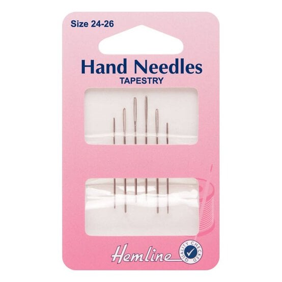 Hemline Tapestry Needles Size 24-26 6 Pack