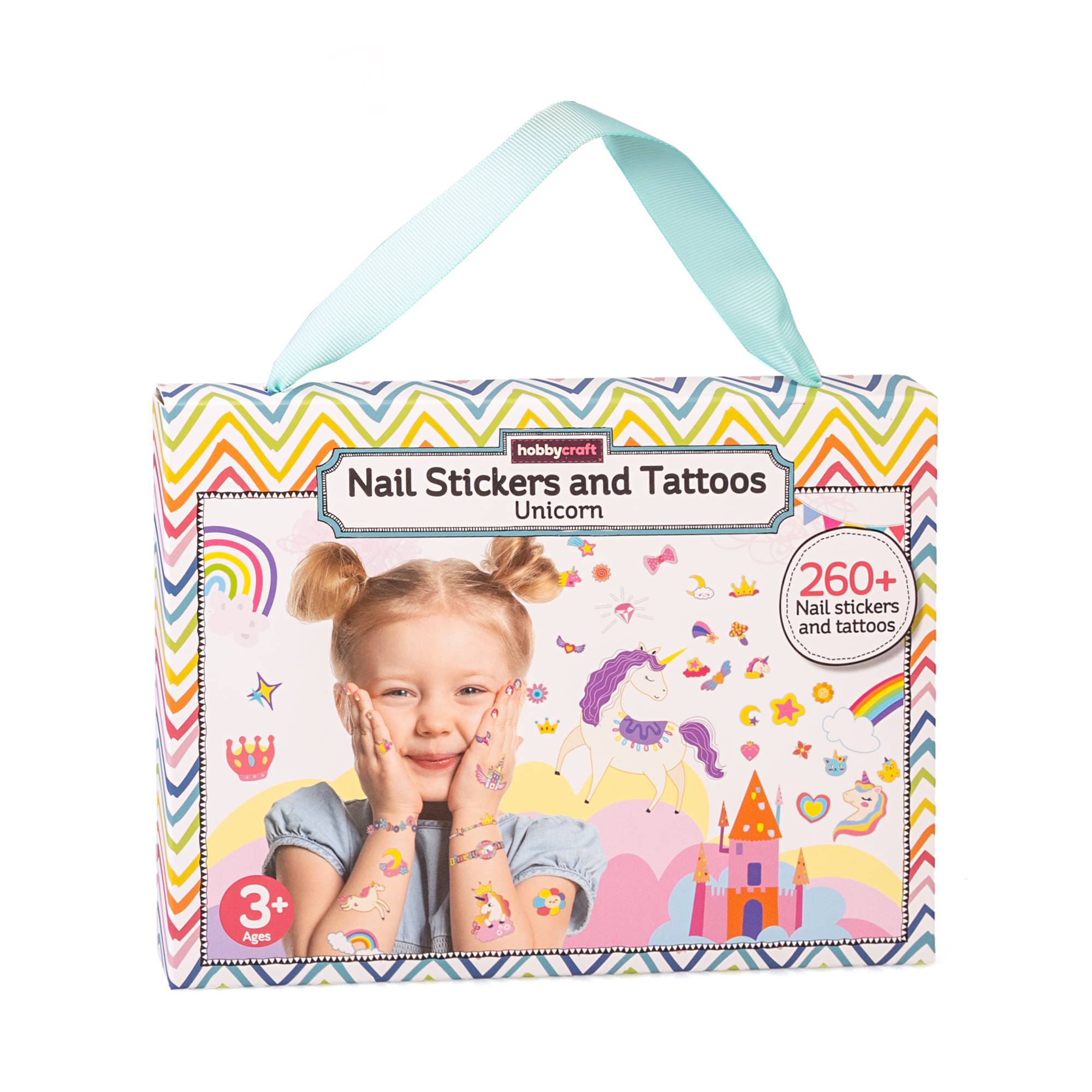 Unicorns Nail Stickers and Tattoos Kit
