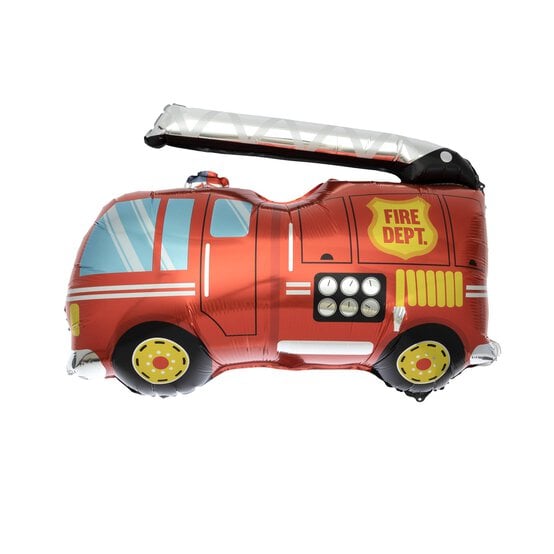 Large Fire Engine Foil Balloon