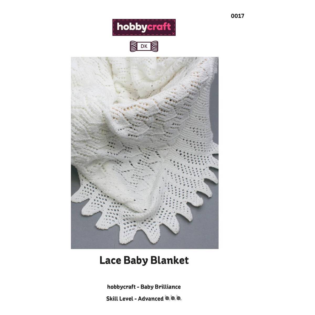 Baby Brilliance Lace Baby Blanket Digital Pattern 0017