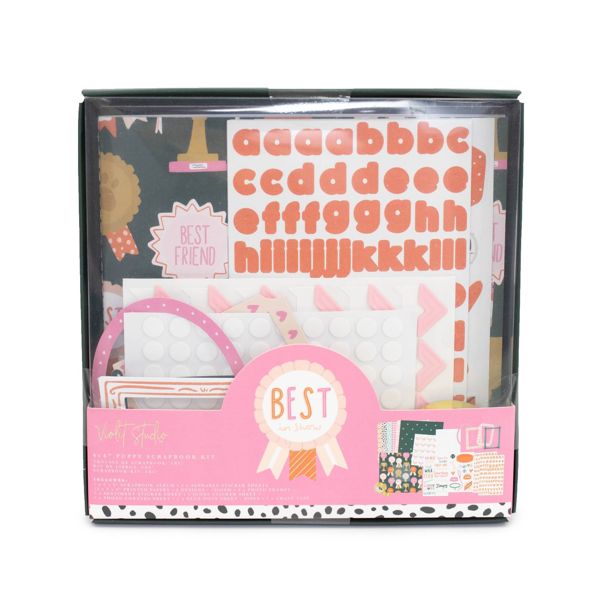 Violet Studio Best in Show Puppy Scrapbook Kit 6 x 6 Inches