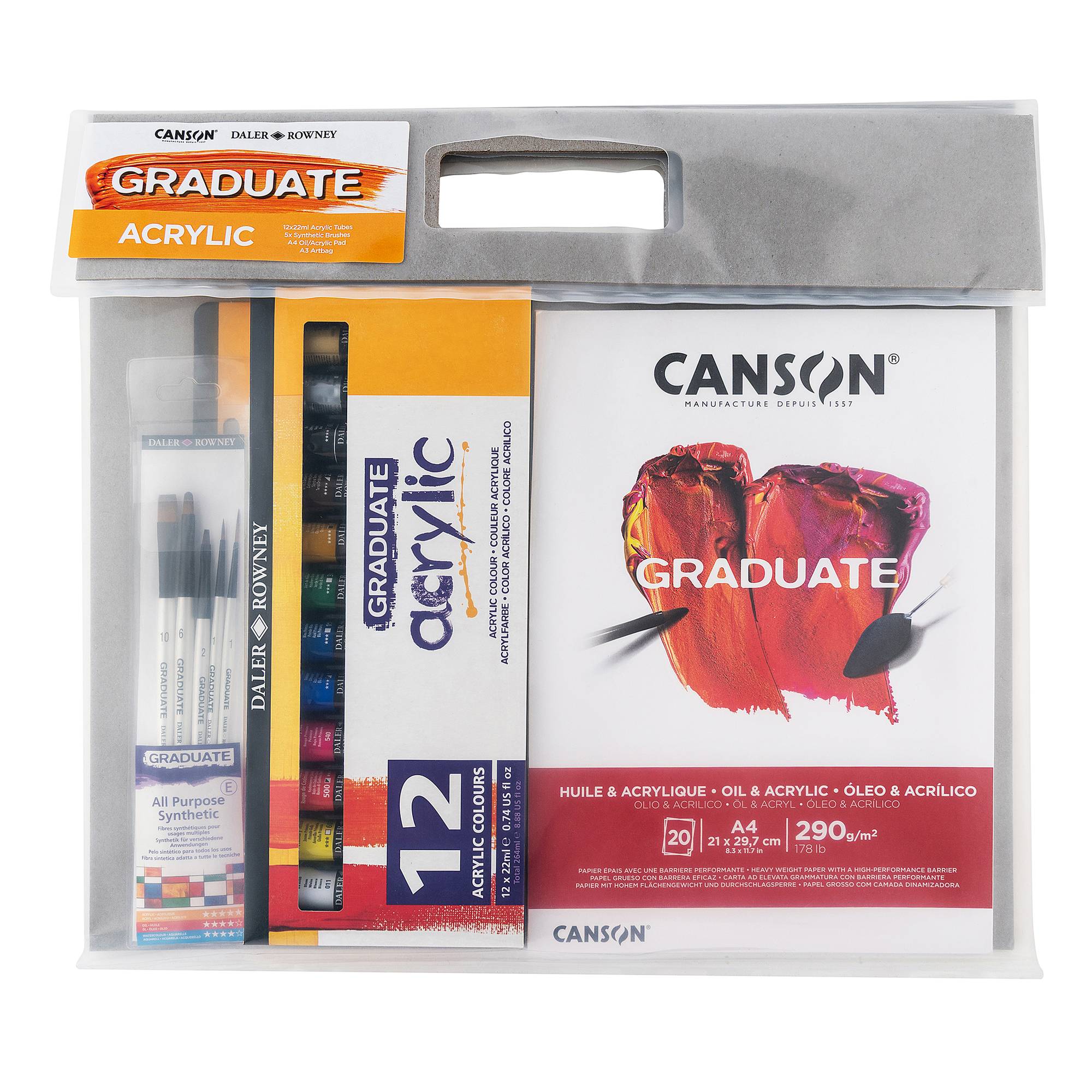 Daler-Rowney Graduate Acrylic Set A3