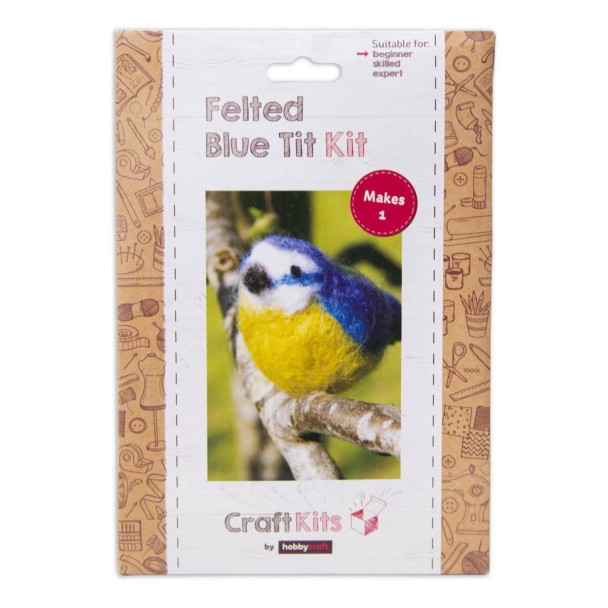 Felted Blue Tit Kit