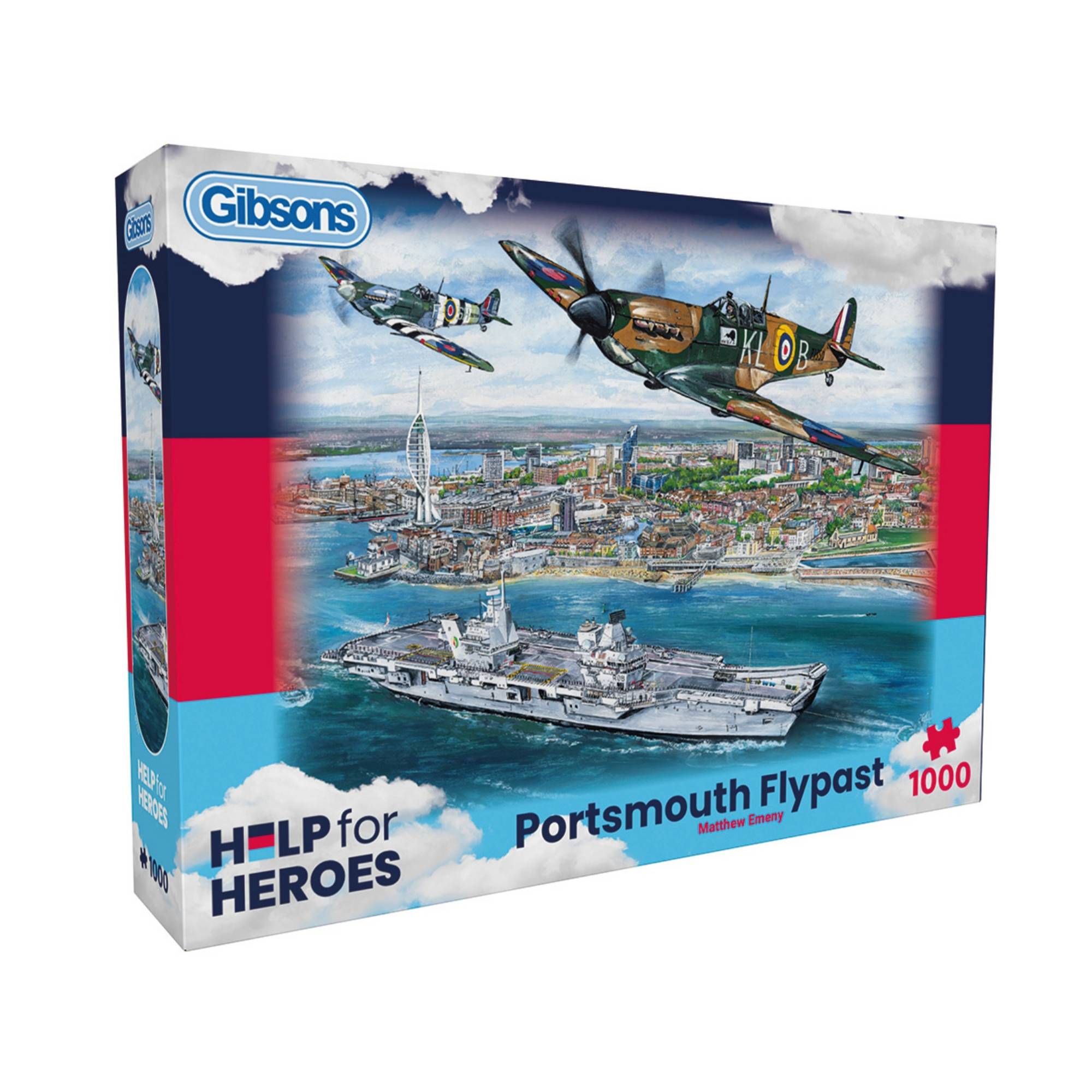 Gibsons Portsmouth Flypast Jigsaw Puzzle 1000 Pieces