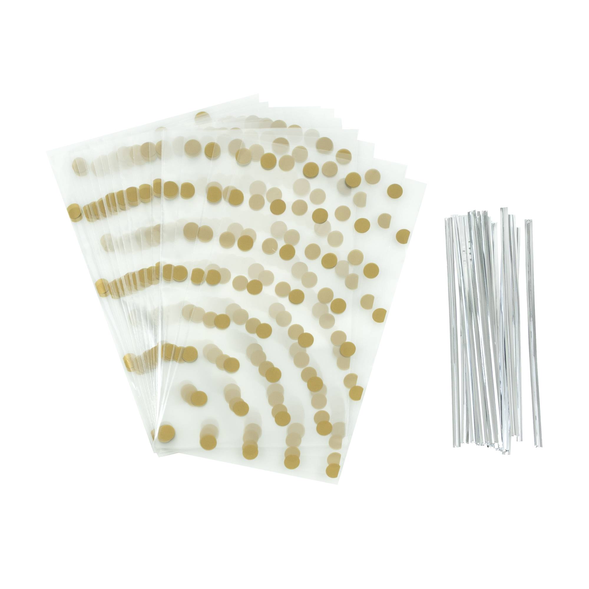Whisk Gold Spot Lollipop Bags 25 Pack