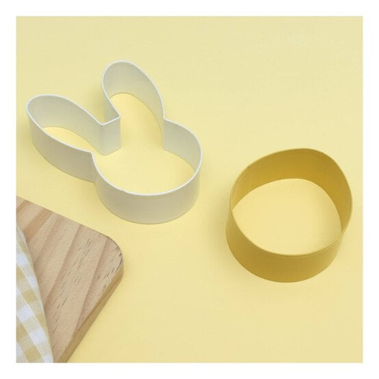 Bunny and Egg Cookie Cutters 2 Pack
