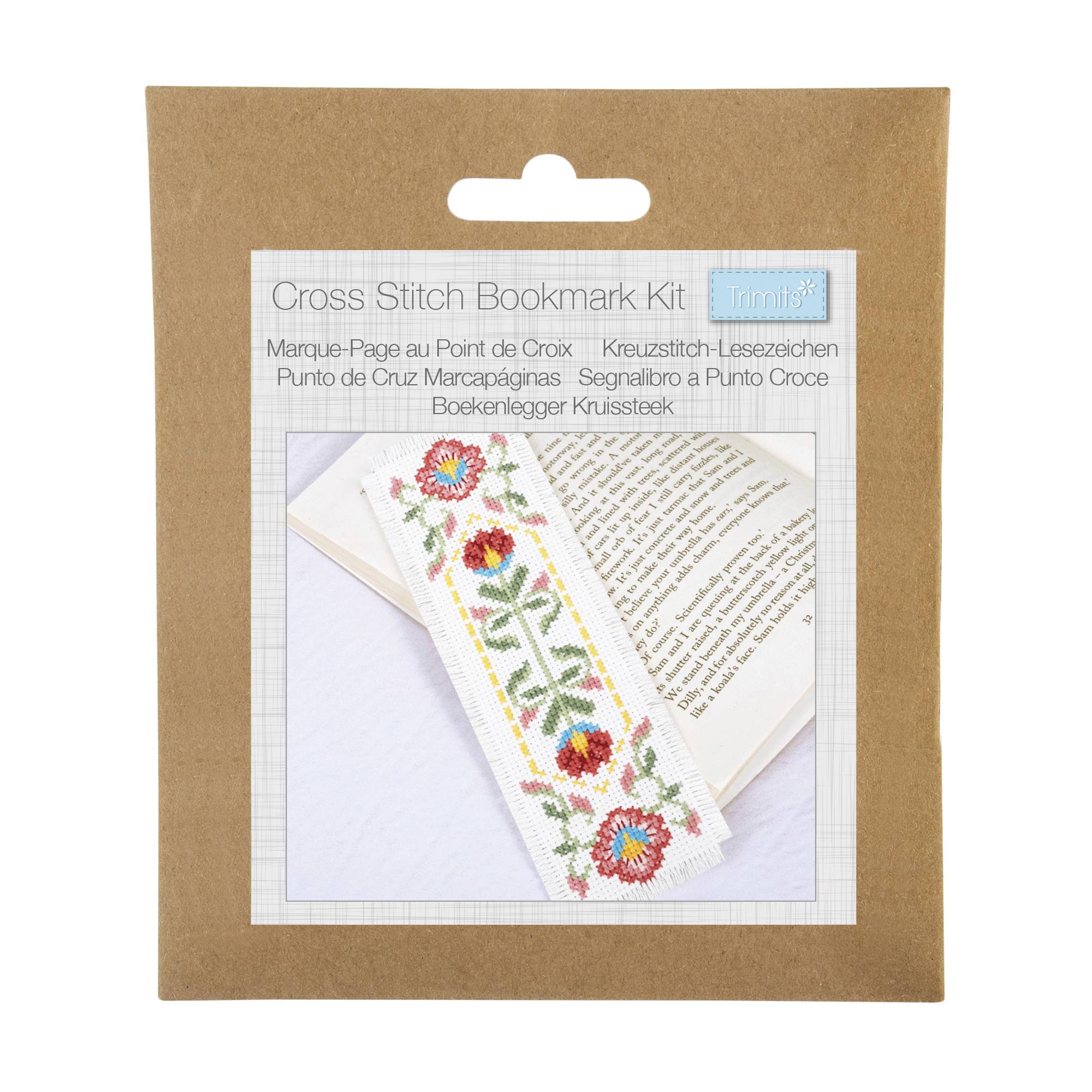 Trimits Bloom Cross Stitch Bookmark Kit