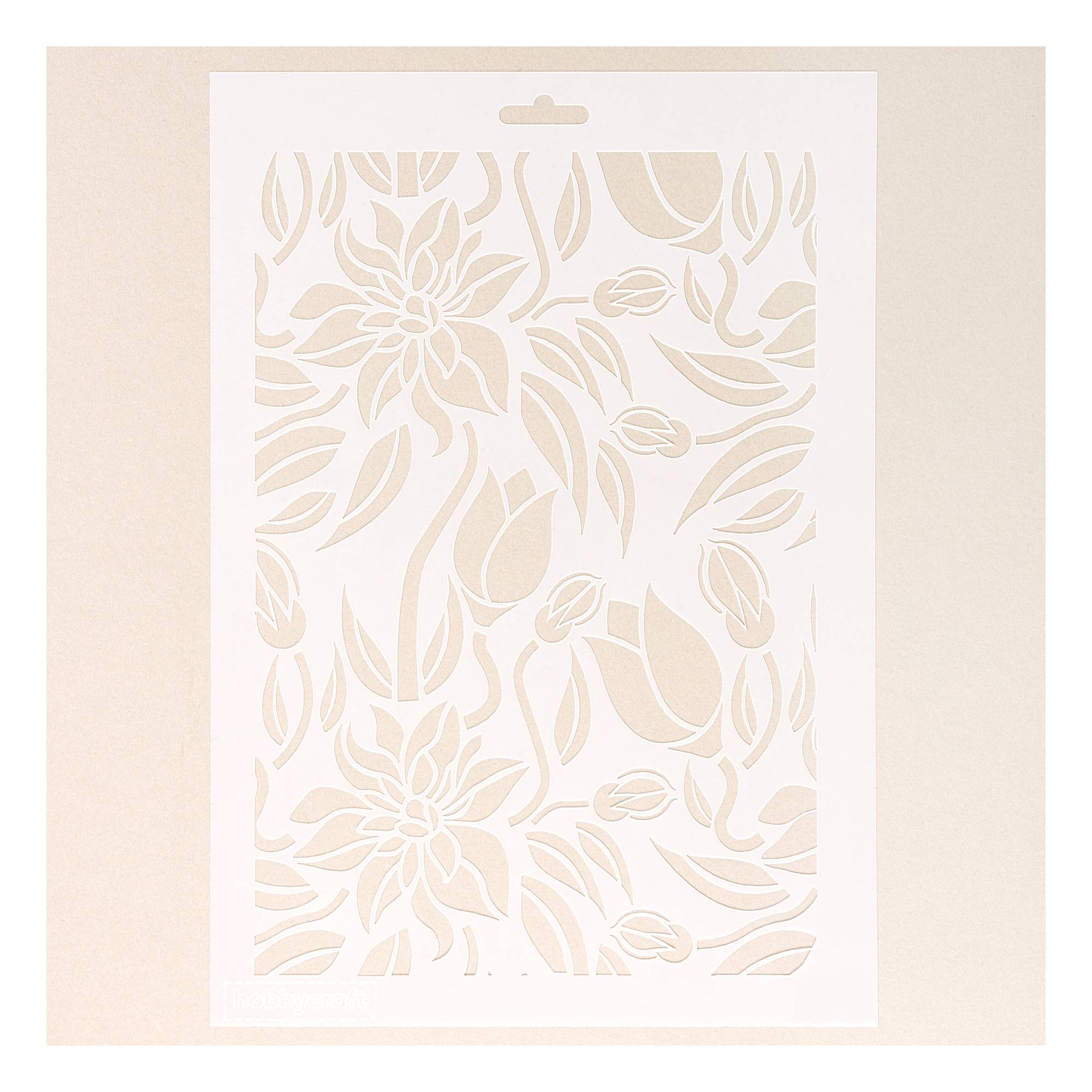 Flower Collection Stencil 21cm x 29cm