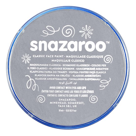 Snazaroo Dark Grey Face Paint Compact 18ml