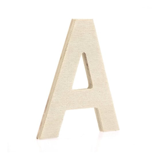 Small Wooden Letter A 6.5cm