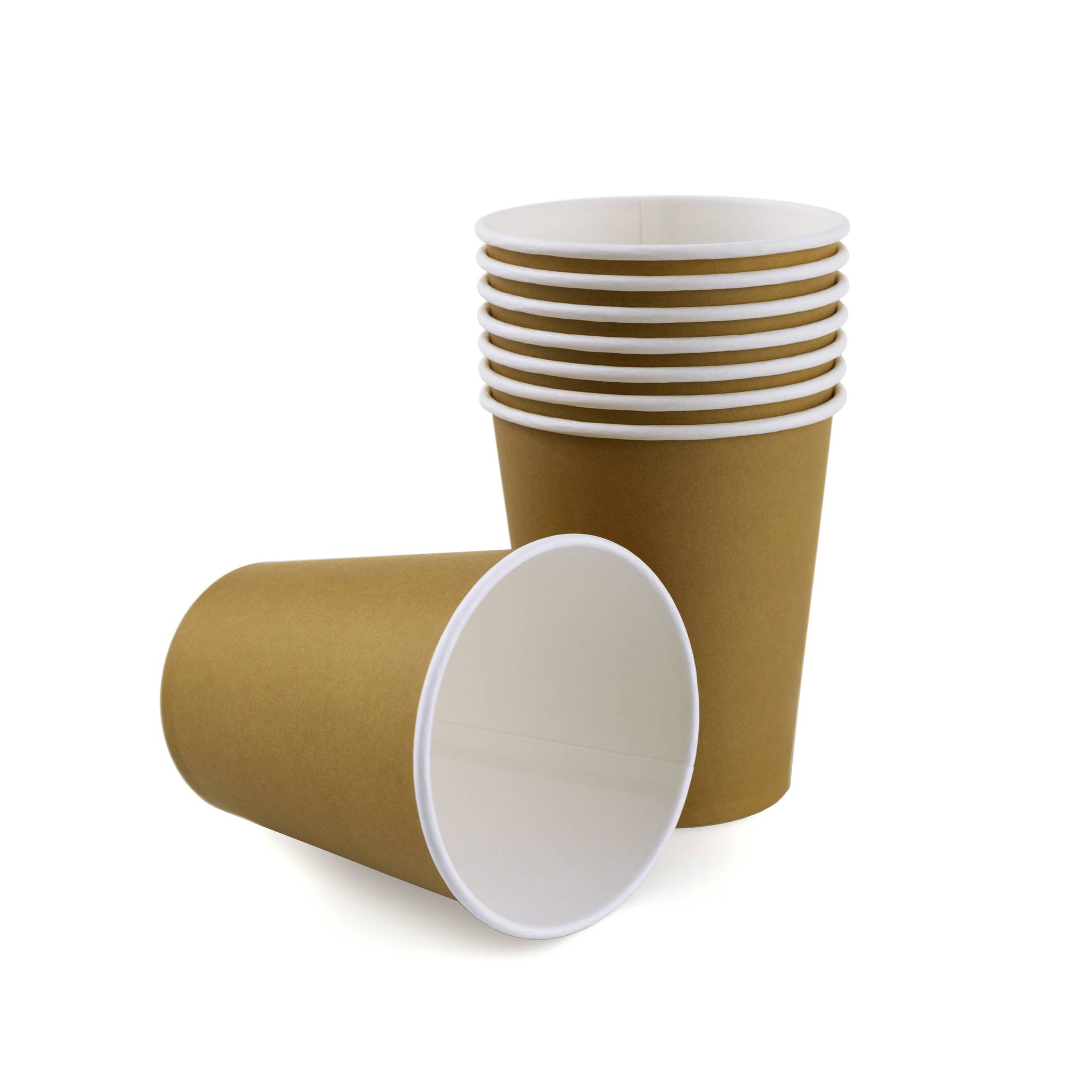 Gold Paper Cups 8 Pack