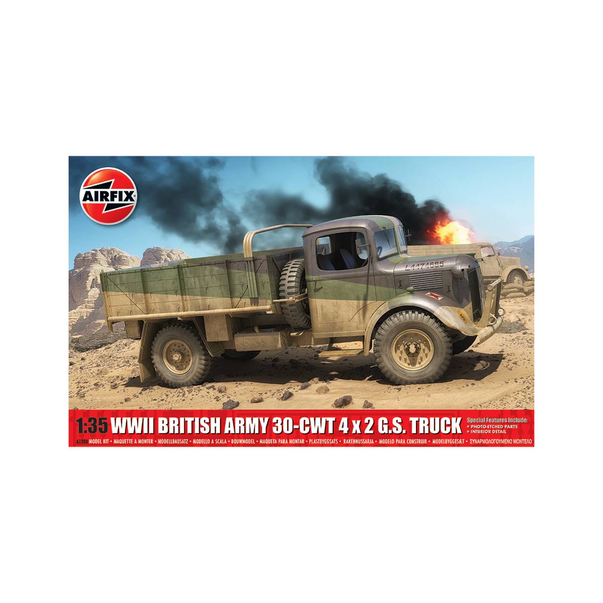 Airfix WWII British Army 30-cwt 4x2 GS Truck Model Kit 1:76