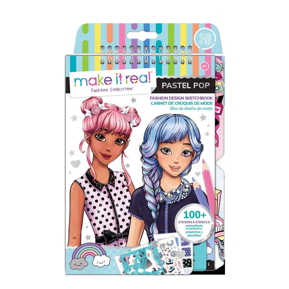 Make It Real Pastel Pop Fashion Design Sketchbook