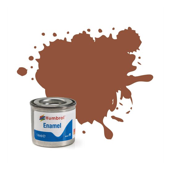 Humbrol 70 Brick Red Enamel Matt Paint 14ml