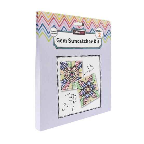 Floral Love Gem Suncatcher Kit 2 Pack