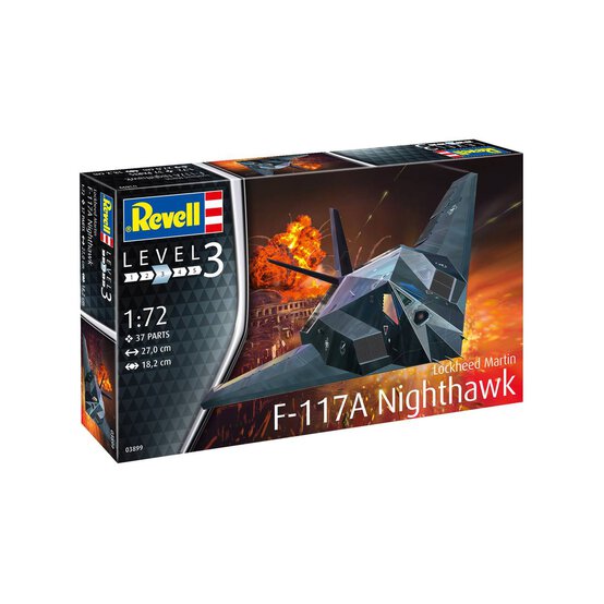 Revell F-117A Nighthawk Stealth Fighter Model Kit 1:72