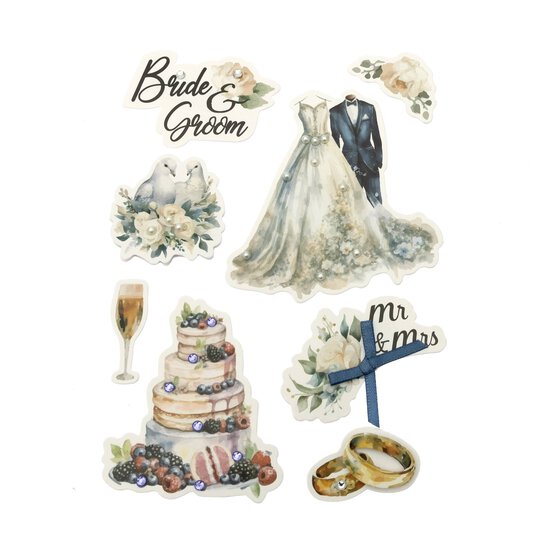 Wedding Card Toppers 8 Pack