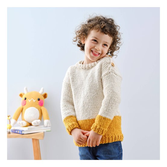 Knitcraft Colour Block Children’s Jumper Digital Pattern 0294