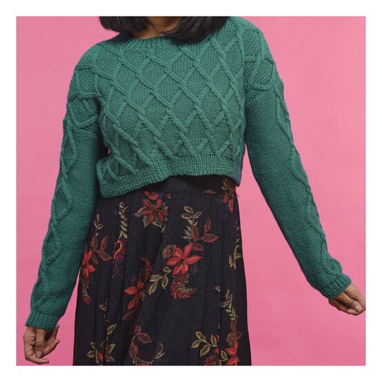 Knitcraft Crop Cable Jumper Digital Pattern 0342