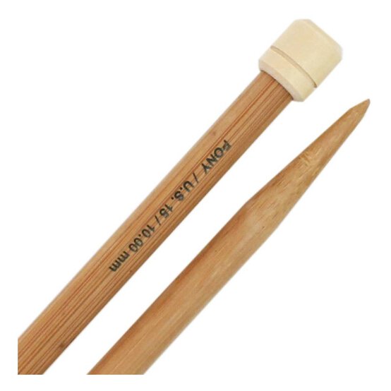 Pony Bamboo Needles 33cm 10.00mm