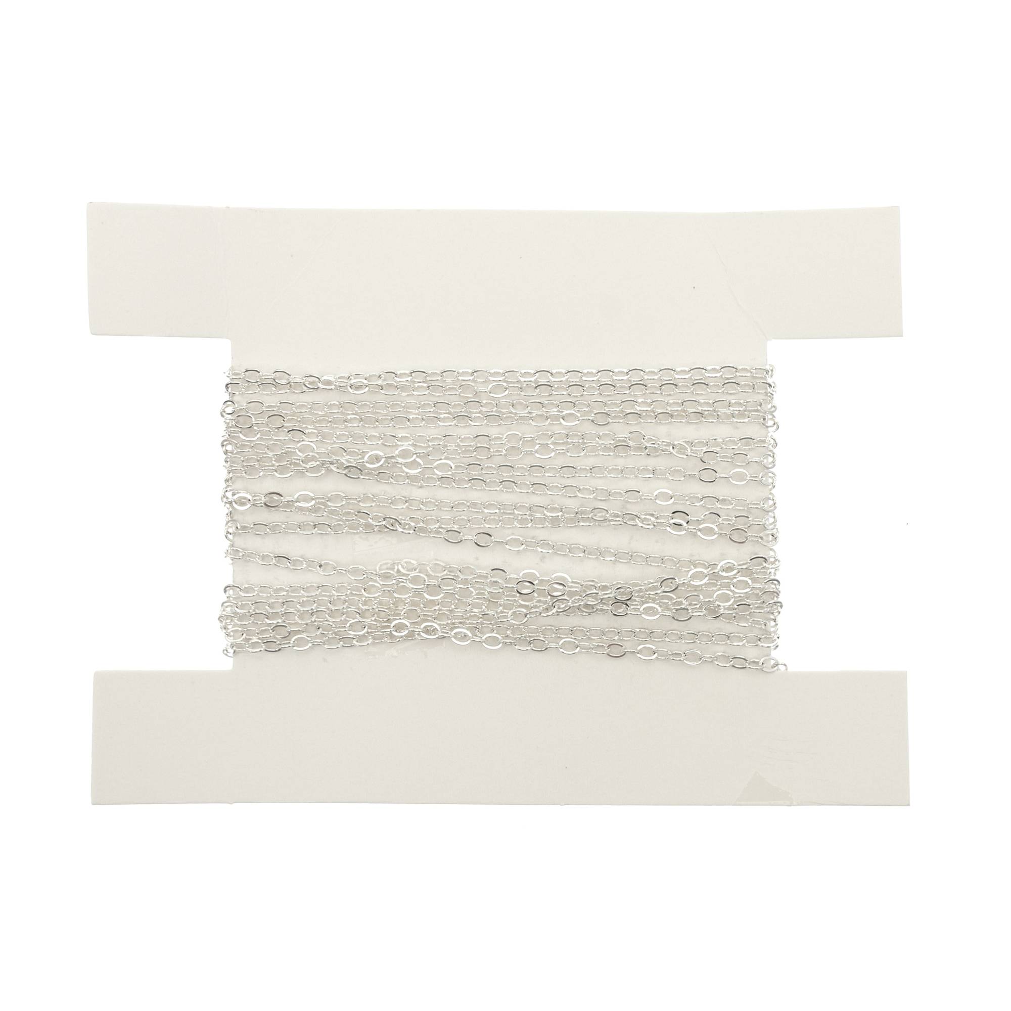 Silver Plated Trace Chain 3m