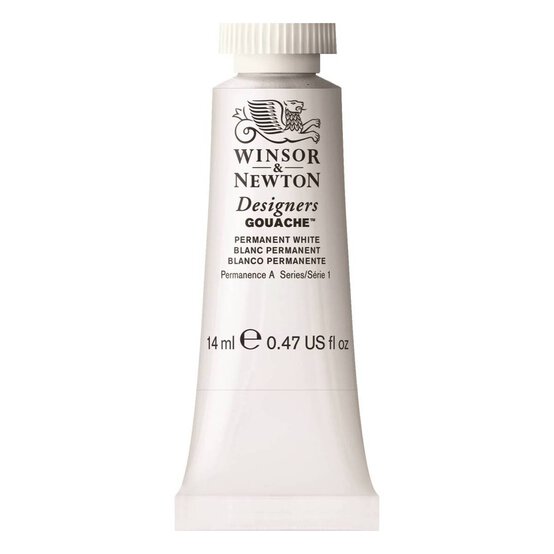 Winsor & Newton Permanent White Gouache Tube 14ml