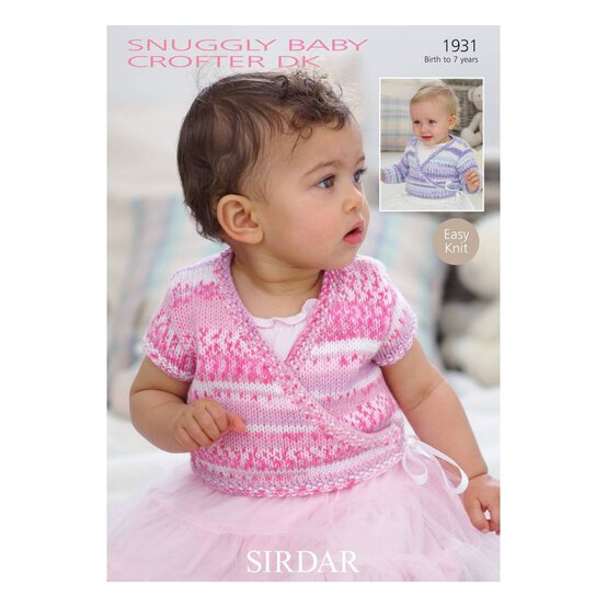 Sirdar Snuggly Crofter DK Girls' Ballet Cardigan Digital Pattern 1931