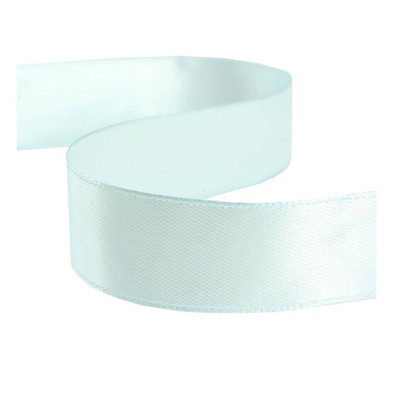 Crystalline Aqua Satin Ribbon 20mm x 15m