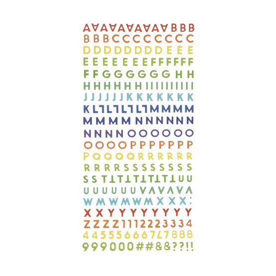 Bright Foam Alphabet Stickers