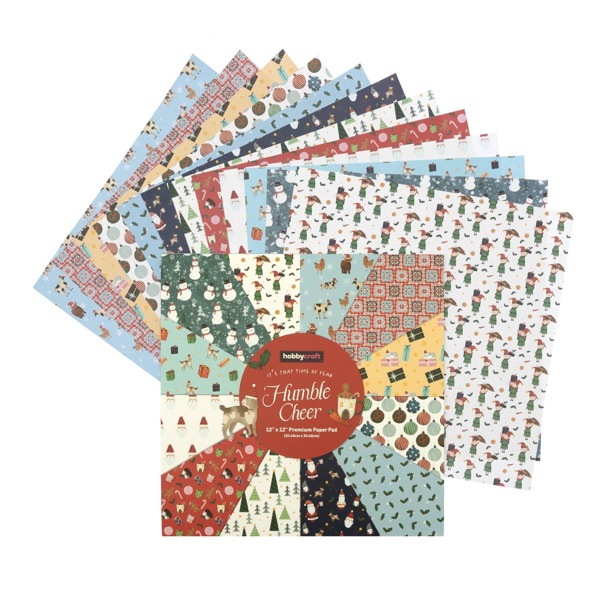 Humble Cheer 12 x 12 Inches Paper Pad 24 Sheets