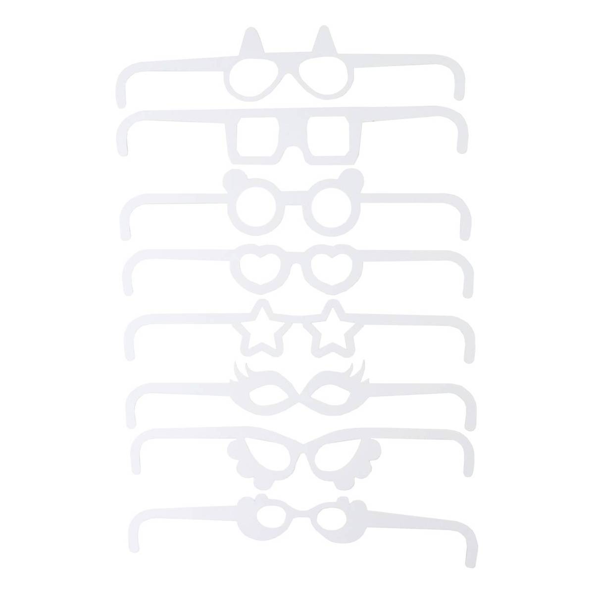 Colour-In Paper Glasses 16 Pack