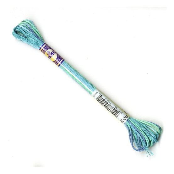 DMC Green Mouline Variegated Cotton Thread 8m (4030)