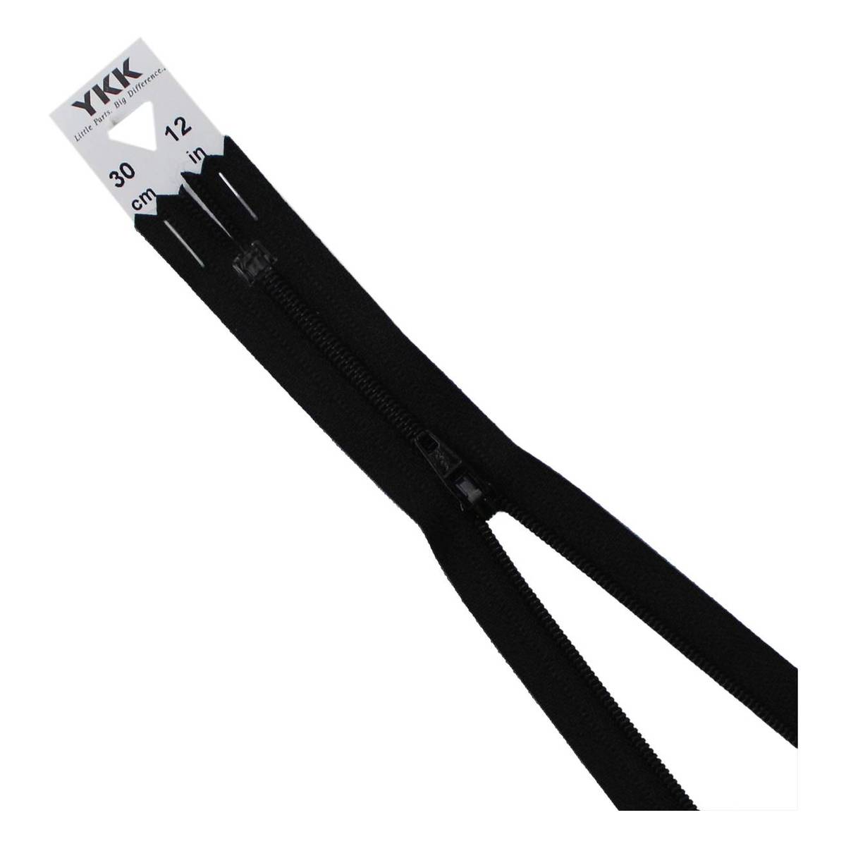 YKK Black Dress and Skirt Zip 30cm