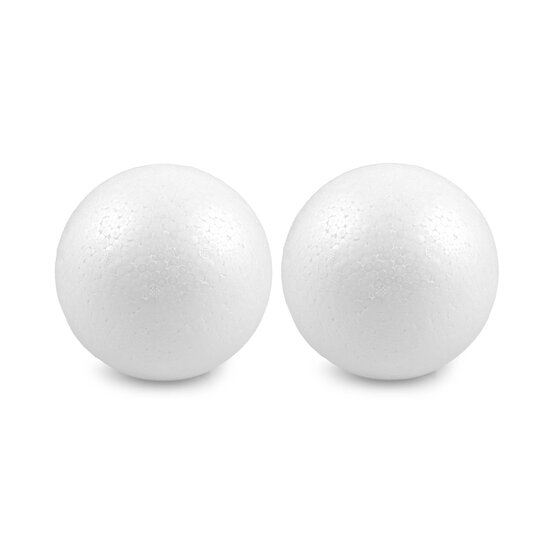 Polystyrene Balls 10cm 2 Pack